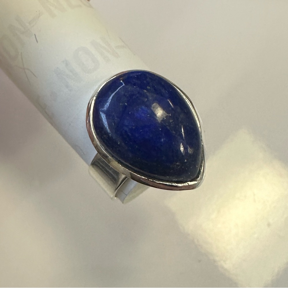 Beautiful Statement Ring 925 Sterling Silver Blue… - image 7